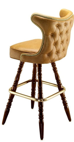 Tufted Cowboy Colonial Bar Stool