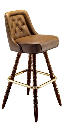 Interior Tufted Colonial Bar Stool