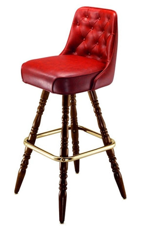 Inside Tufted Colonial Bar Stool