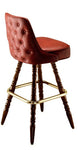 Tufted Colonial Bar Stool