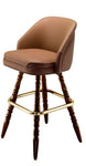 Wide Back Colonial Bar Stool