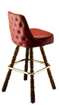 Tufted Mediterranean Bar Stool