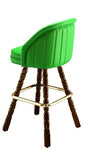Channeled Wide Mediterranean Bar Stool