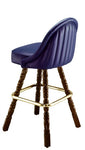 Channeled Scoop Mediterranean Bar Stool