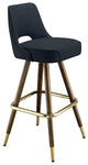 Cutout Mid-Century Bar Stool