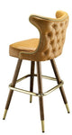 Tufted Cowboy Mid-Century Bar Stool